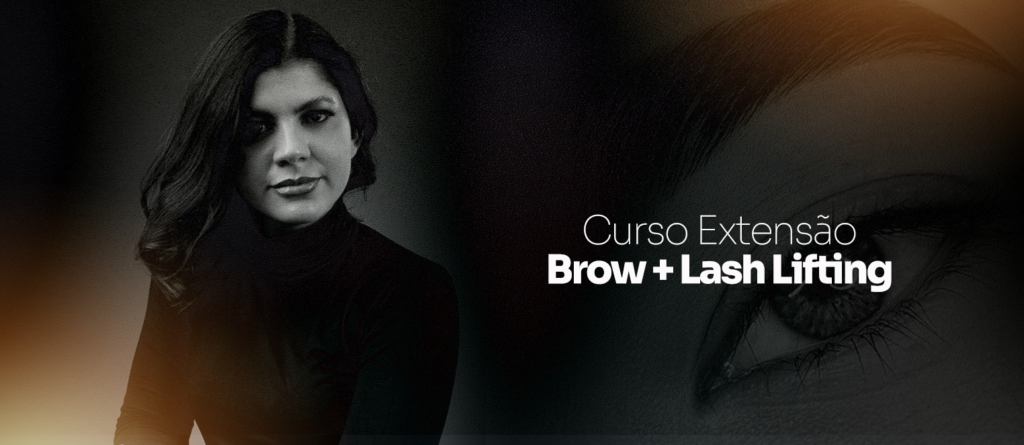 Curso online de extensão, brow lifting e lash lifting